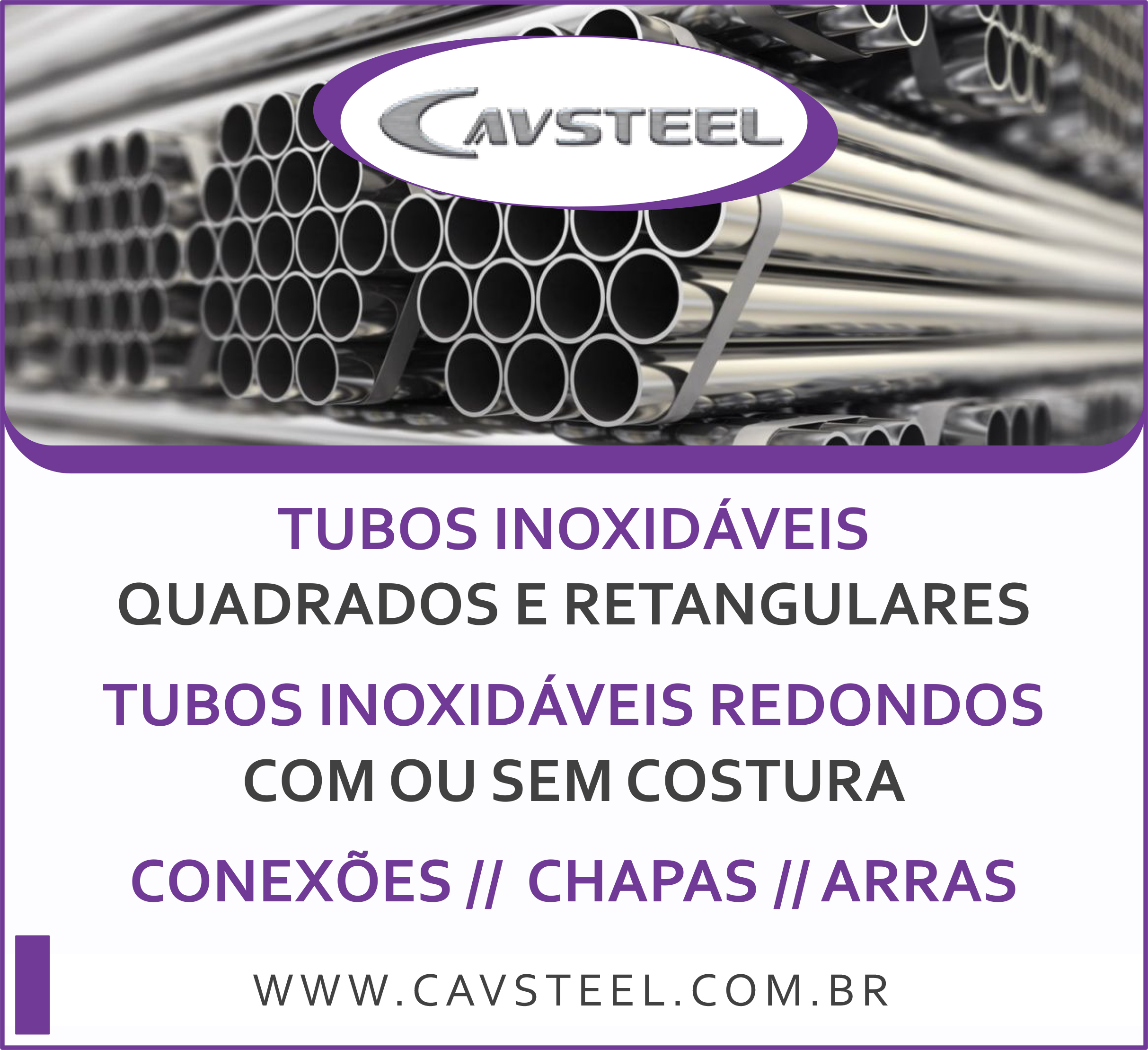 Cavsteel Tubos de Aço Inoxidável